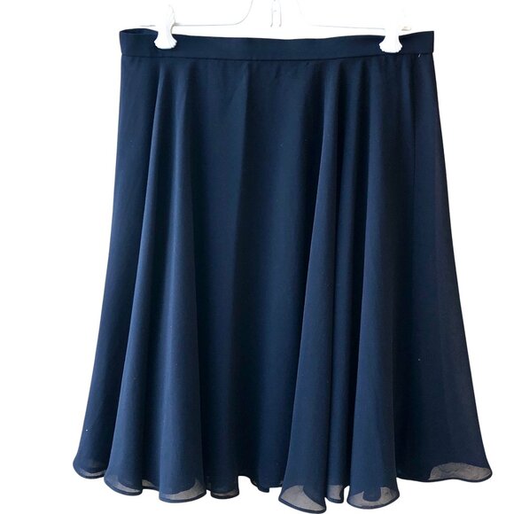 Adrianna Papell Evening Vintage 80's Black Flirty Tulle Swing Skirt - Picture 8 of 11